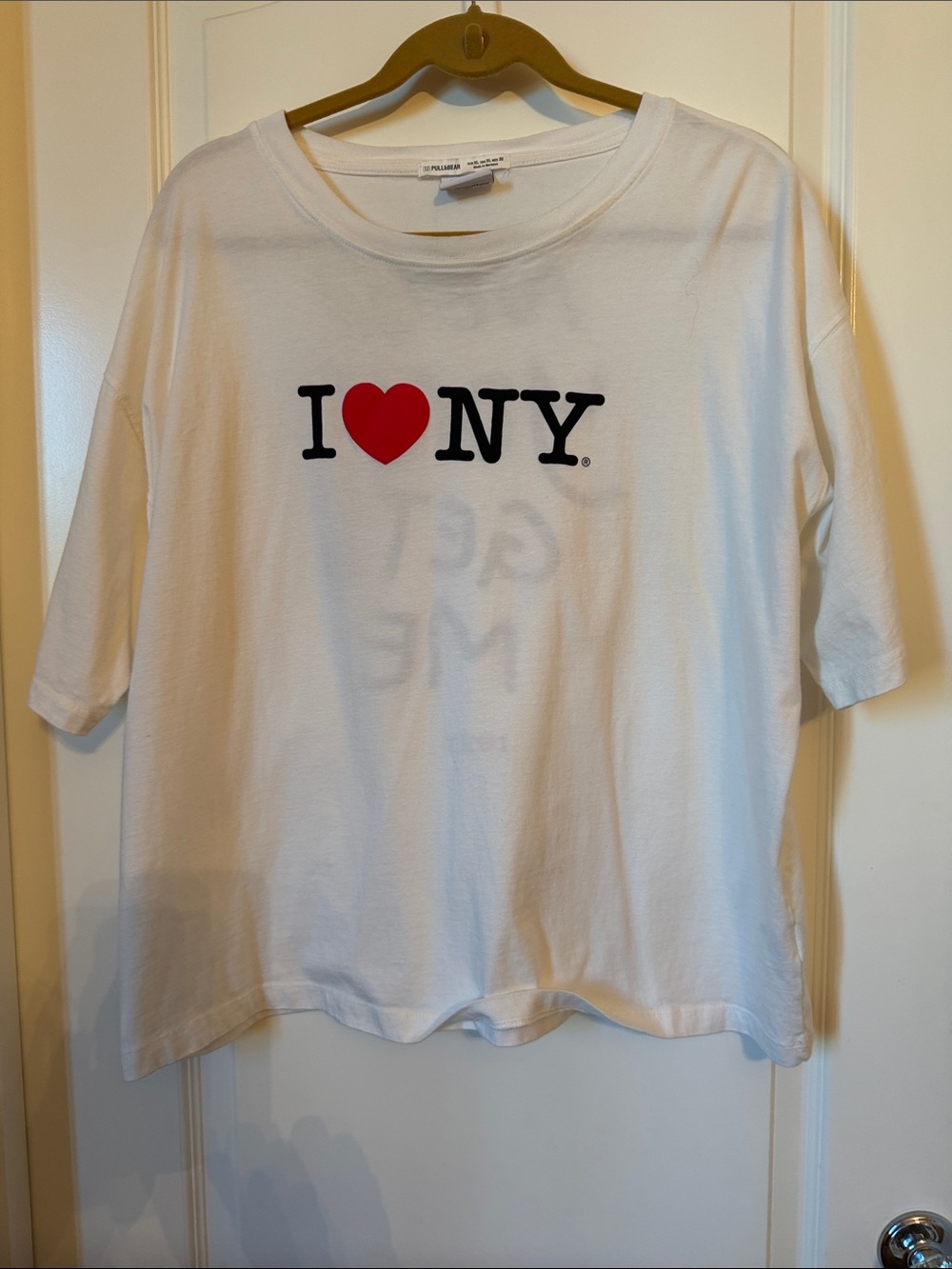 I ❤️ NY White Pull&Bear Graphic Tee